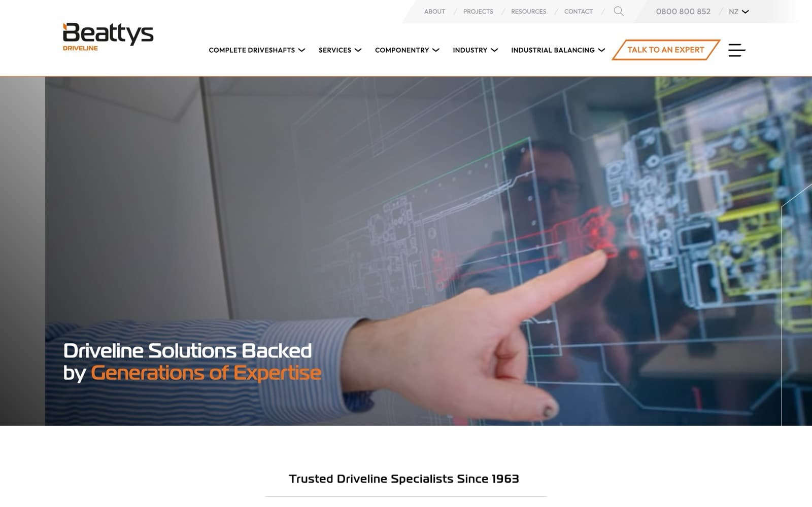 The Beattys Driveline website