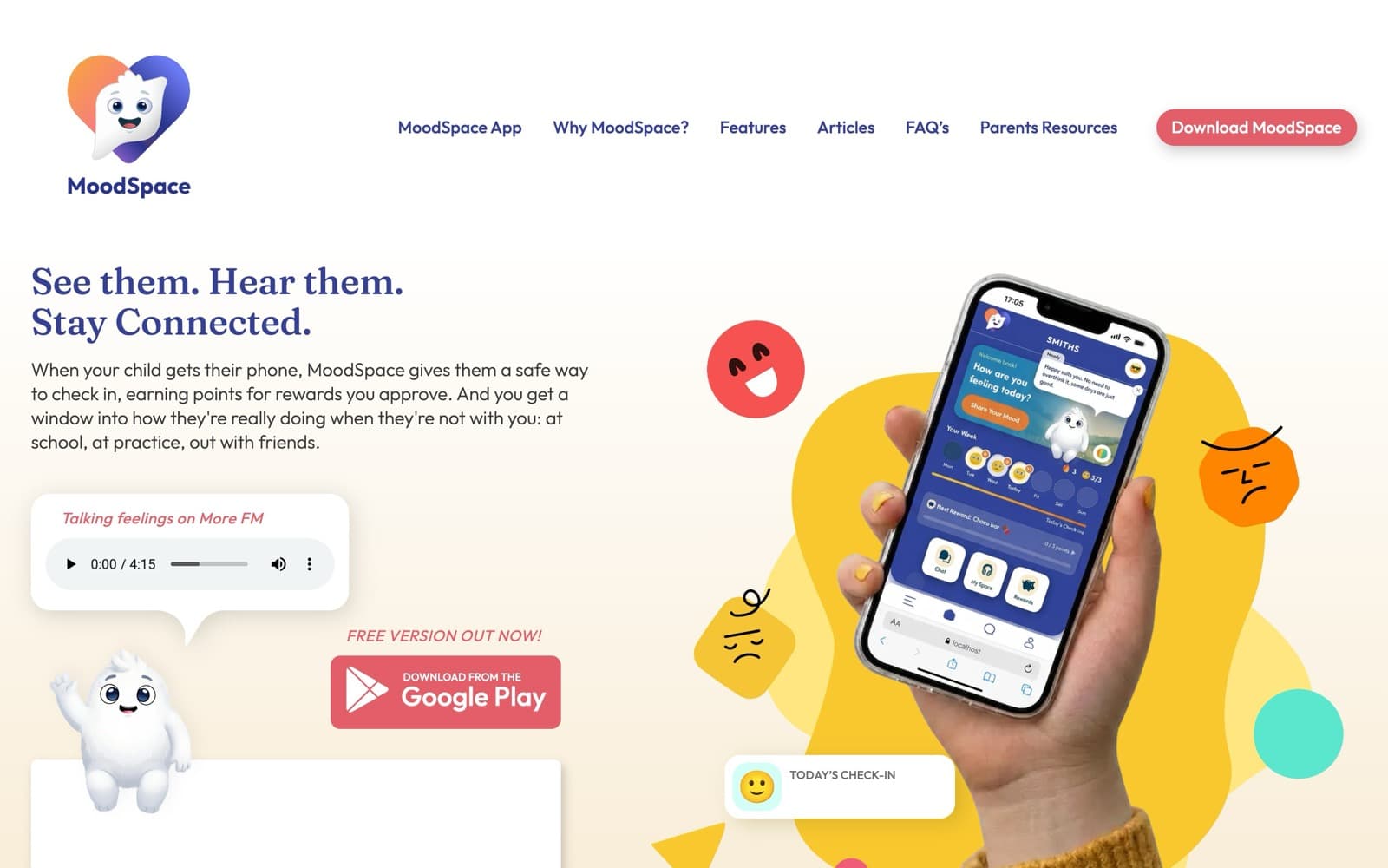 The MoodSpace website