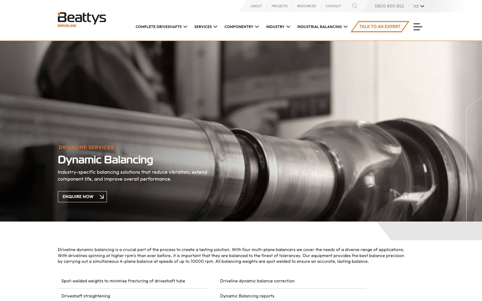 Service pages that prove the workshop behind the parts